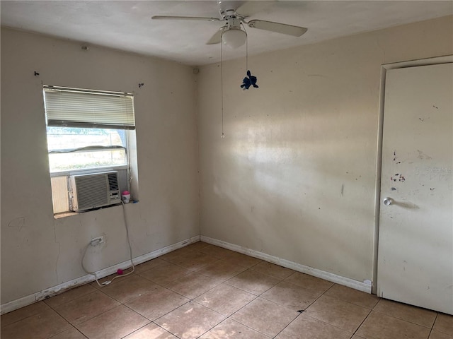 3651 Rifle Range Rd, Winter Haven, FL 33880 - unfurnished room with a ceiling fan, light tile patterned floors, and cooling unit