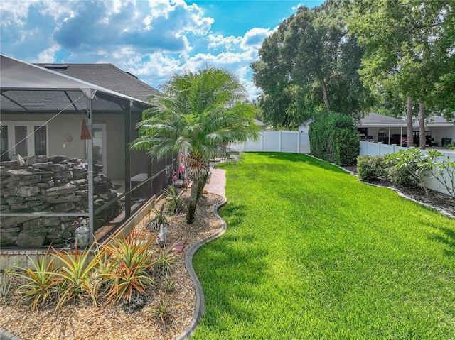 148 Melissa Trl, Auburndale, FL 33823 - view of yard with a lanai