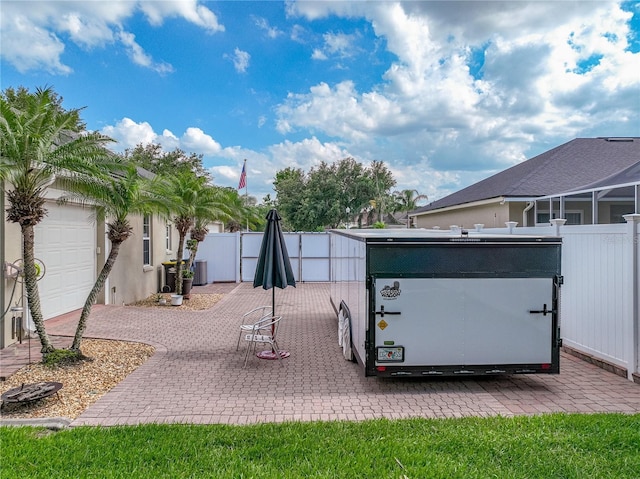 148 Melissa Trl, Auburndale, FL 33823 - view of yard featuring a gate and central air condition unit