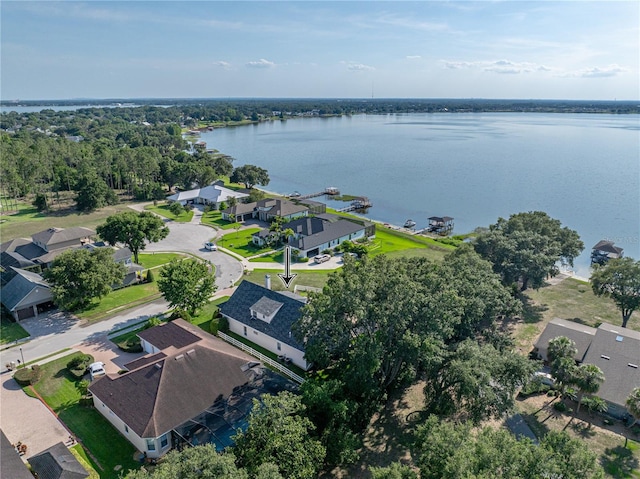 184 Melissa Trl, Auburndale, FL 33823 - aerial perspective of suburban area featuring a large body of water