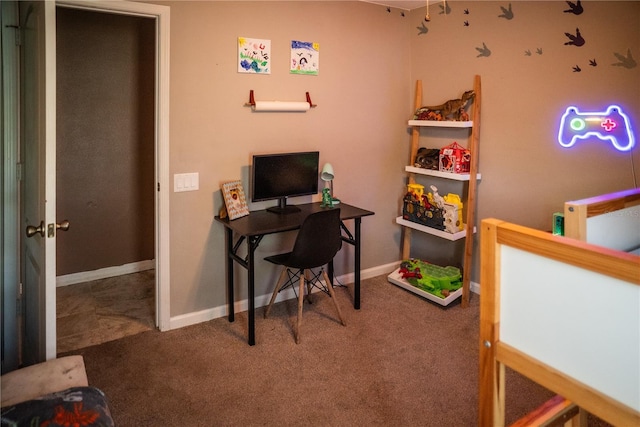11567 Misty Isle Ln, Riverview, FL 33579 - office featuring carpet floors and baseboards