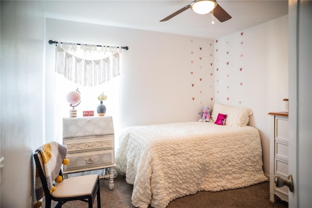 11567 Misty Isle Ln, Riverview, FL 33579 - bedroom with carpet floors and a ceiling fan