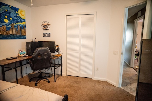 11567 Misty Isle Ln, Riverview, FL 33579 - carpeted home office featuring baseboards