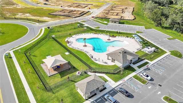 2966 Flying Blackbird Rd, Bartow, FL 33830 - aerial view of a pool area