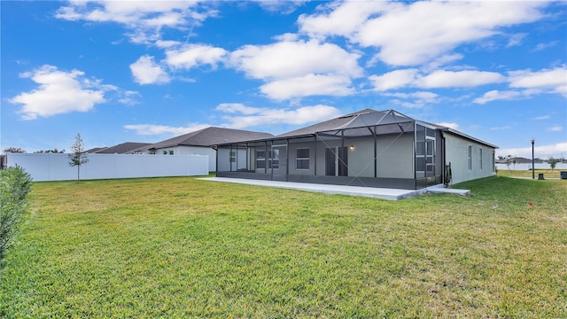 2966 Flying Blackbird Rd, Bartow, FL 33830 - back of property with stucco siding and a lanai
