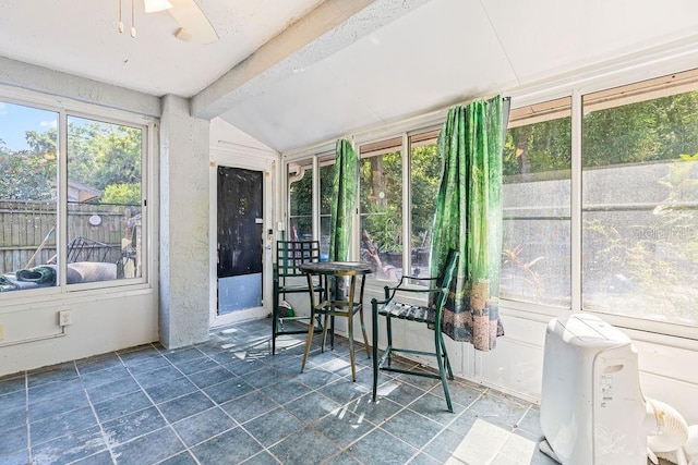 13411 Whitby Rd, Hudson, FL 34667 - sunroom featuring a ceiling fan
