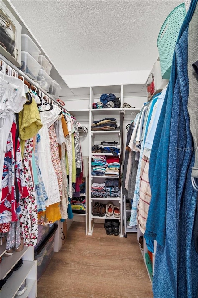 830 N Atlantic Ave Unit B502, Cocoa Beach, FL 32931 - spacious closet featuring wood finished floors