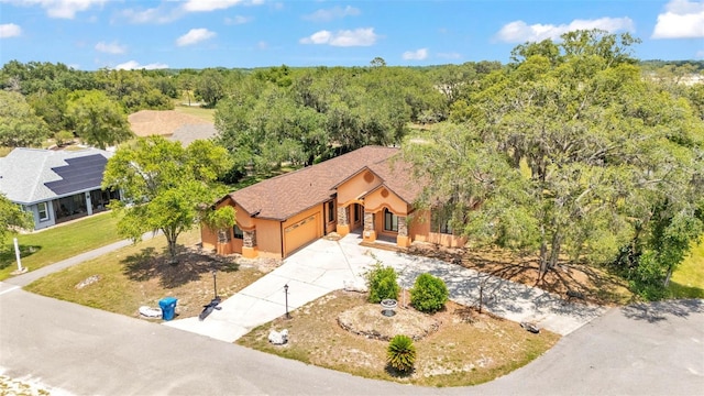 5370 Boxtree Ct, Dade City, FL 33523 - aerial view of property and surrounding area featuring a forest