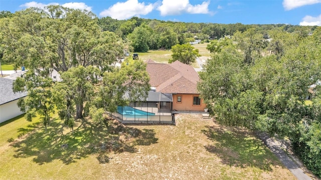 5370 Boxtree Ct, Dade City, FL 33523 - view from above of property featuring a heavily wooded area