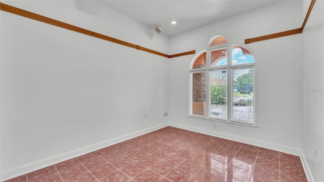 5370 Boxtree Ct, Dade City, FL 33523 - unfurnished room with baseboards, recessed lighting, and tile patterned floors