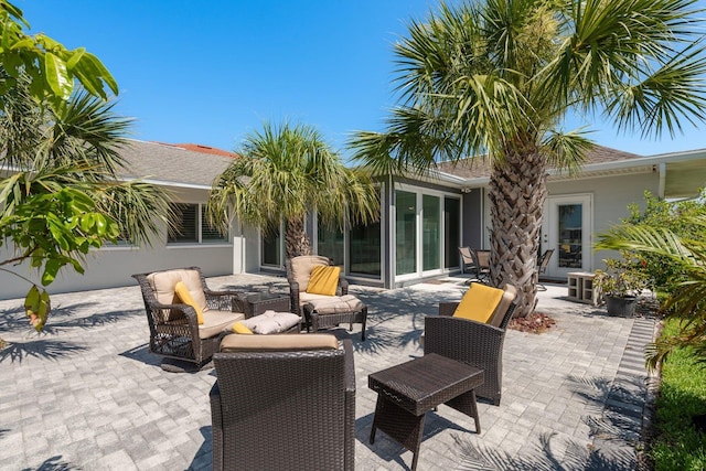 3626 Corsair Ct, New Port Richey, FL 34652 - view of patio / terrace with an outdoor living space