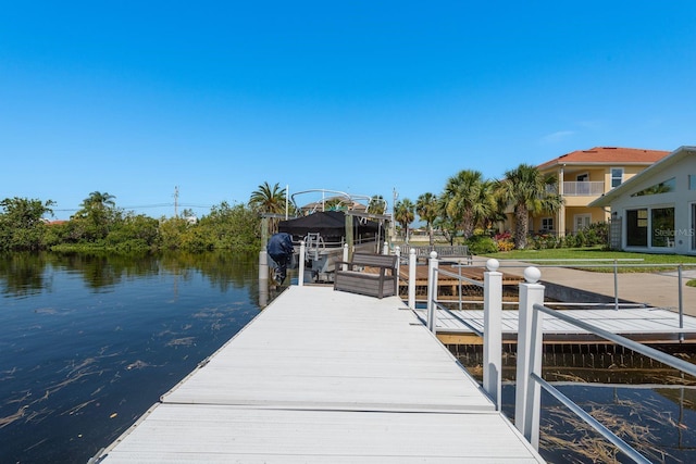 3626 Corsair Ct, New Port Richey, FL 34652 - dock area with a water view
