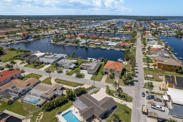 3626 Corsair Ct, New Port Richey, FL 34652 - aerial view of property's location with a nearby body of water and nearby suburban area