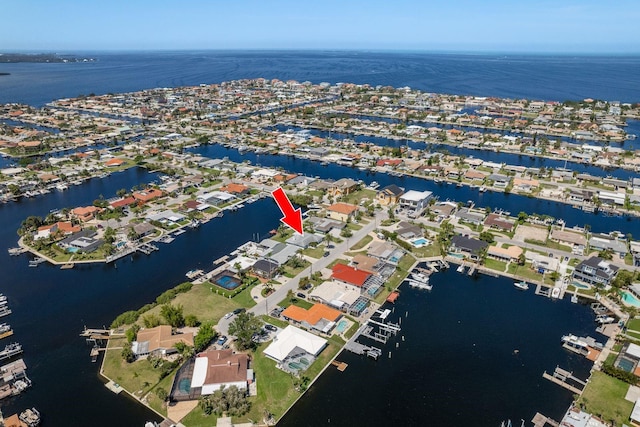 3626 Corsair Ct, New Port Richey, FL 34652 - view of property location with a large body of water and nearby suburban area