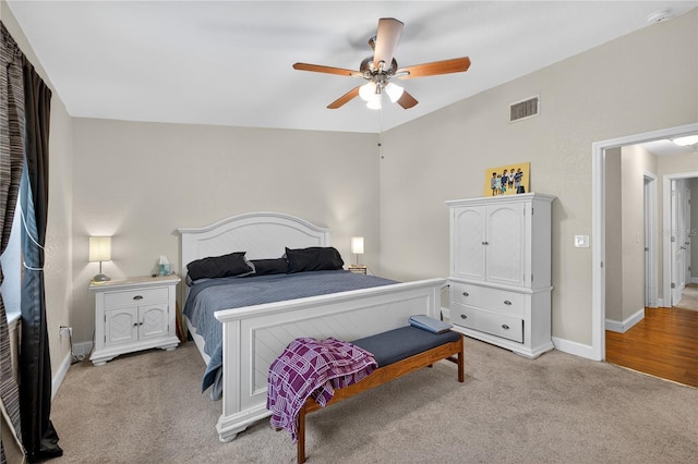 1922 Matthew Ct, Lakeland, FL 33813 - bedroom featuring light colored carpet and a ceiling fan