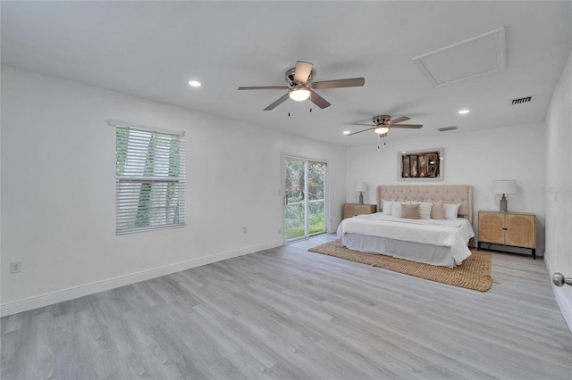 113 Patrick Henry Rd, Bartow, FL 33830 - bedroom featuring recessed lighting, wood finished floors, and a ceiling fan