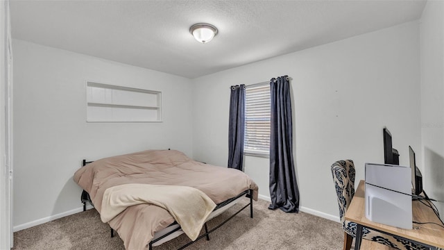 934 Point View Ln, Lakeland, FL 33813 - bedroom featuring light carpet, baseboards, and a textured ceiling
