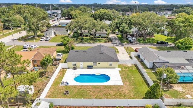 934 Point View Ln, Lakeland, FL 33813 - aerial view of residential area with a pool