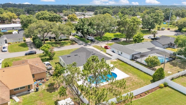 934 Point View Ln, Lakeland, FL 33813 - aerial perspective of suburban area with a pool