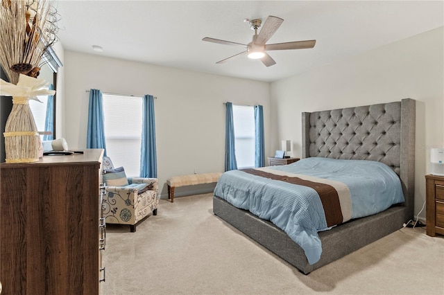1371 Madison Cir, Haines City, FL 33844 - bedroom featuring light colored carpet and a ceiling fan