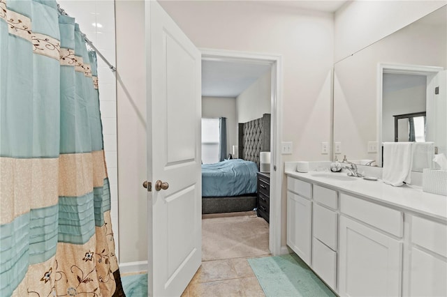 1371 Madison Cir, Haines City, FL 33844 - full bath with ensuite bathroom, vanity, healthy amount of natural light, and a shower with shower curtain