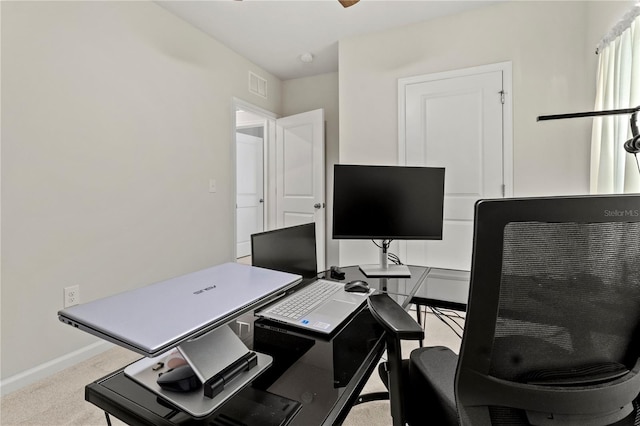 1371 Madison Cir, Haines City, FL 33844 - home office with baseboards and carpet