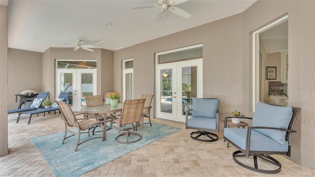 3121 Highlands By The Lake Way, Lakeland, FL 33812 - sunroom featuring french doors