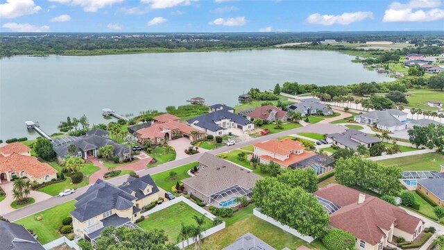 3121 Highlands By The Lake Way, Lakeland, FL 33812 - aerial view of residential area with a large body of water