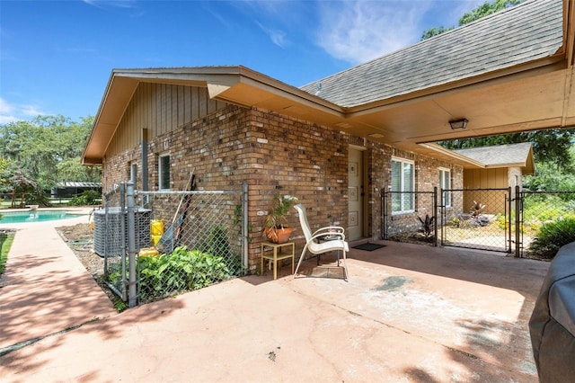 6819 Broken Arrow Trl S, Lakeland, FL 33813 - view of patio / terrace featuring a gate