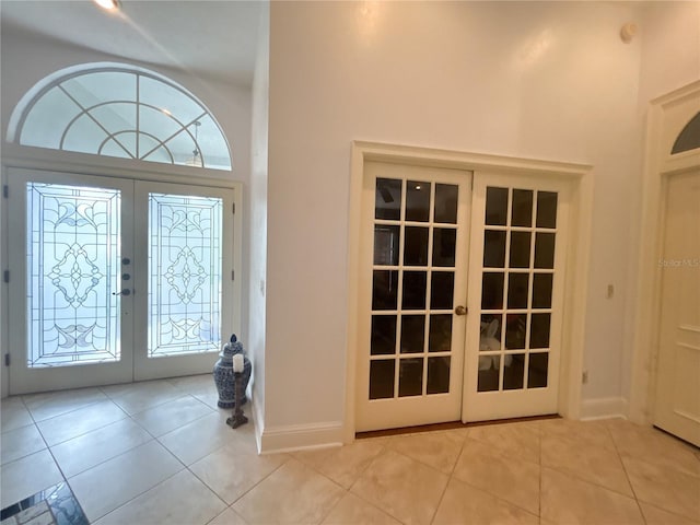 1909 Masters Way, Plant City, FL 33566 - tiled foyer entrance featuring french doors and baseboards