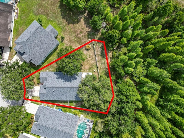 16804 Hawkridge Rd, Lithia, FL 33547 - aerial overview of property's location featuring property boundaries highlighted