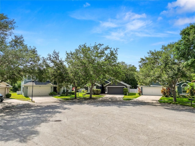 16804 Hawkridge Rd, Lithia, FL 33547 - view of property hidden behind natural elements with a garage