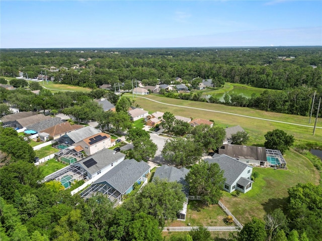 16804 Hawkridge Rd, Lithia, FL 33547 - aerial view of residential area featuring a heavily wooded area