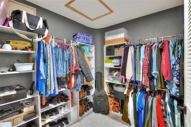 8721 Latham Ln, Hudson, FL 34667 - spacious closet featuring attic access