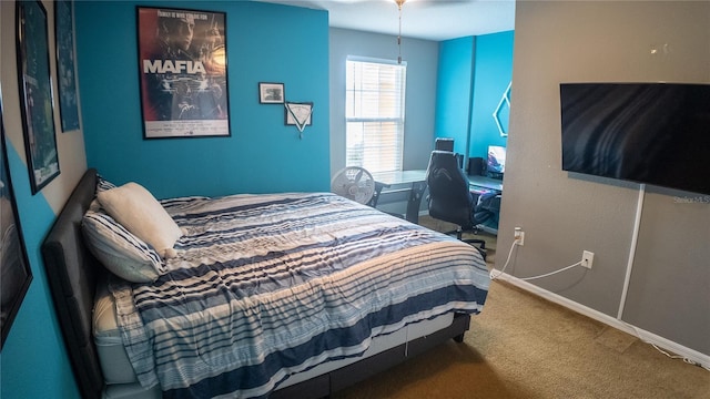 2170 Forest Lake Ave, Dundee, FL 33838 - carpeted bedroom featuring baseboards and an office area