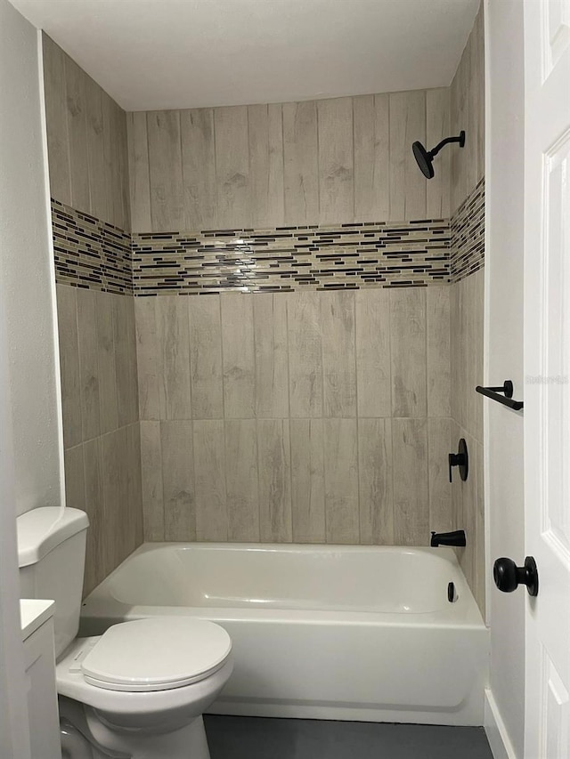 854 Shirley Ann Trl Unit 854/856, Lakeland, FL 33809 - full bathroom with toilet, shower / tub combination, and vanity