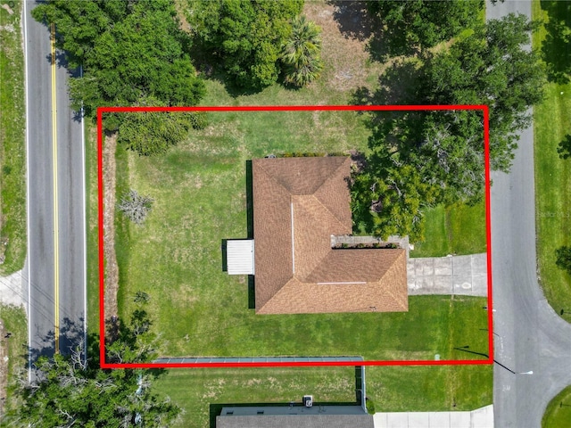 1917 Lori Ln W, Lakeland, FL 33801 - aerial view of property and surrounding area with property parcel outlined