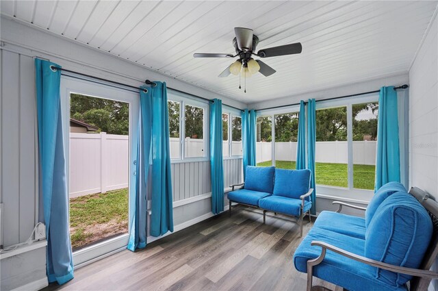 3080 Cross Fox Dr, Mulberry, FL 33860 - sunroom / solarium with a ceiling fan