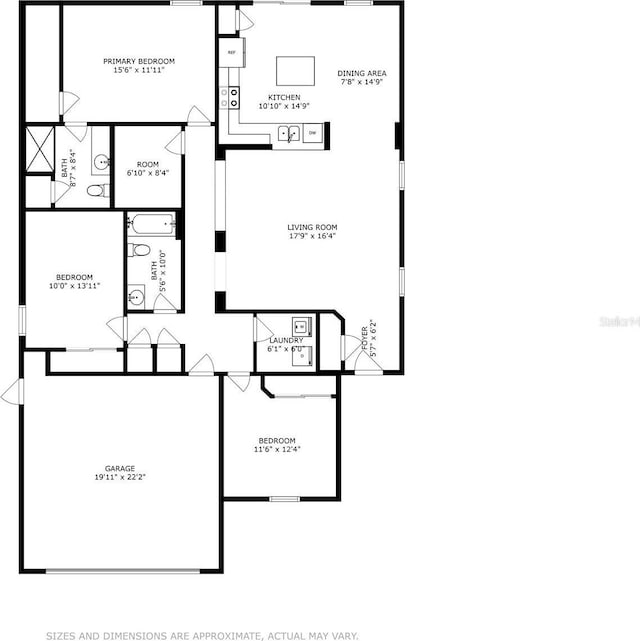 7337 Hunters Greene Cir, Lakeland, FL 33810 - floor plan / room layout