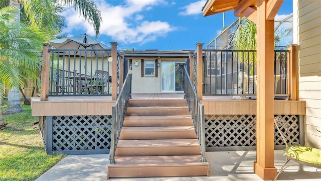 841 E Valencia St, Lakeland, FL 33805 - view of wooden deck