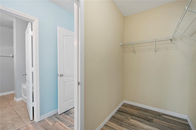 6819 Glenbrook Dr, Lakeland, FL 33811 - spacious closet featuring wood finished floors