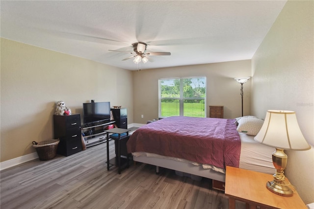 1531 Blue Sky Blvd, Haines City, FL 33844 - bedroom featuring wood finished floors and ceiling fan