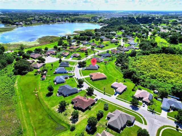 1531 Blue Sky Blvd, Haines City, FL 33844 - aerial view of residential area featuring a large body of water