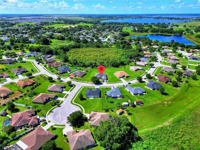 1531 Blue Sky Blvd, Haines City, FL 33844 - aerial view of residential area with a large body of water