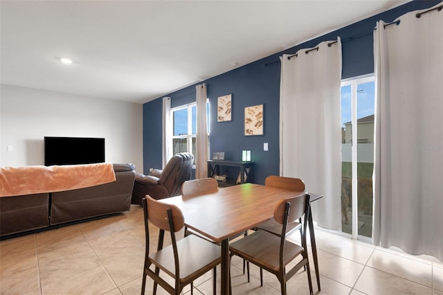 3685 Diving Dove Ln, Bartow, FL 33830 - dining area featuring light tile patterned floors and recessed lighting