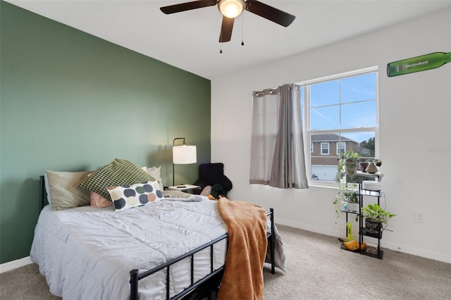 3685 Diving Dove Ln, Bartow, FL 33830 - carpeted bedroom featuring baseboards and a ceiling fan