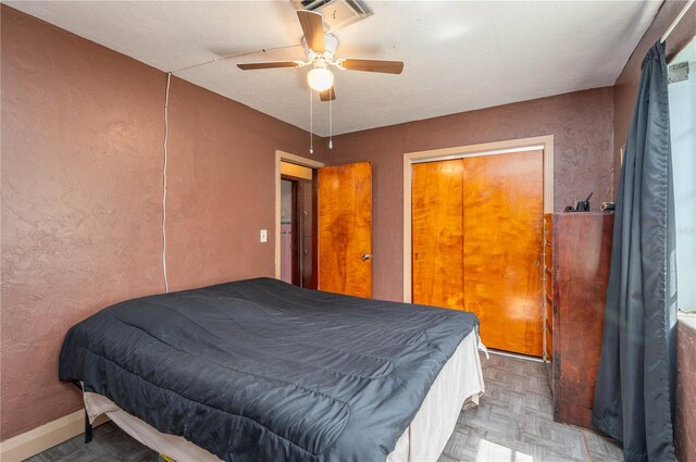 114 Pennsylvania Ave, Wauchula, FL 33873 - bedroom featuring a ceiling fan and baseboards