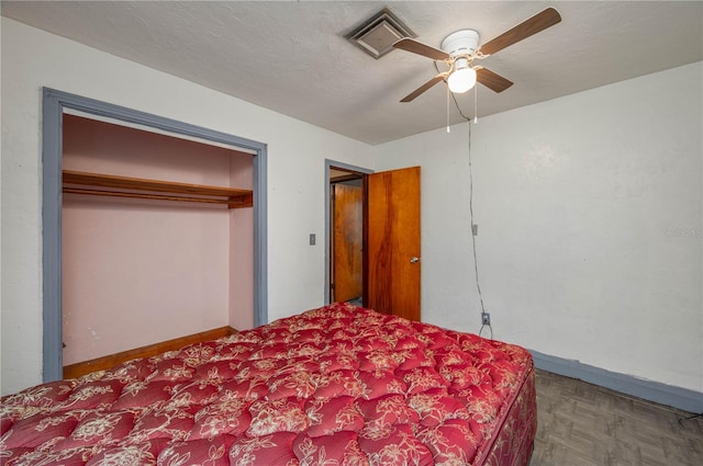 114 Pennsylvania Ave, Wauchula, FL 33873 - bedroom with baseboards and ceiling fan