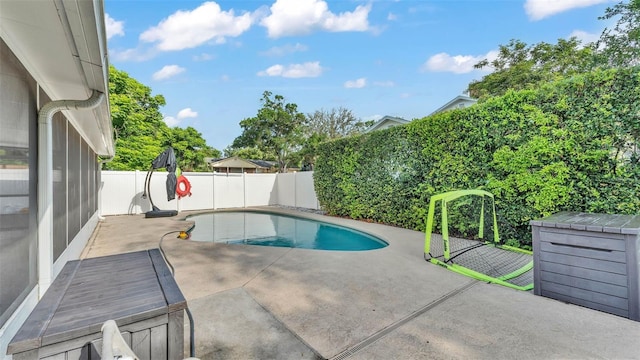 1910 Clubhouse Rd, Lakeland, FL 33813 - view of pool with a patio area and a fenced backyard