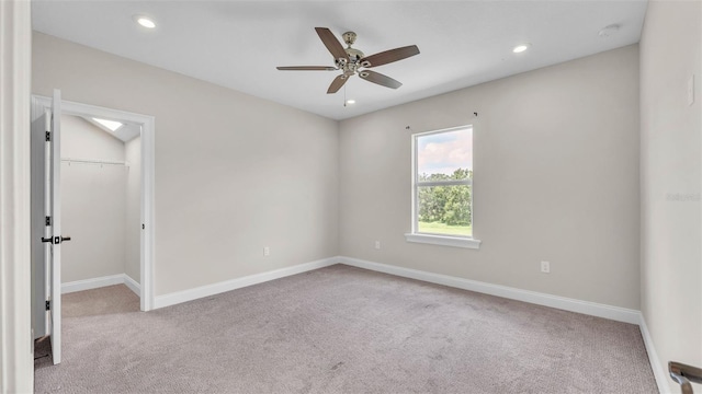 1385 Ewell Rd, Lakeland, FL 33811 - carpeted spare room with ceiling fan and recessed lighting